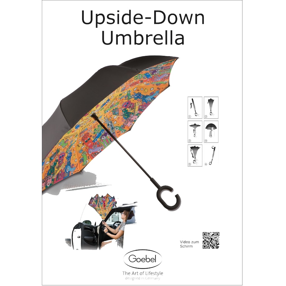 Parasol 108 cm Billy the Artist - Bright Eyes - Goebel