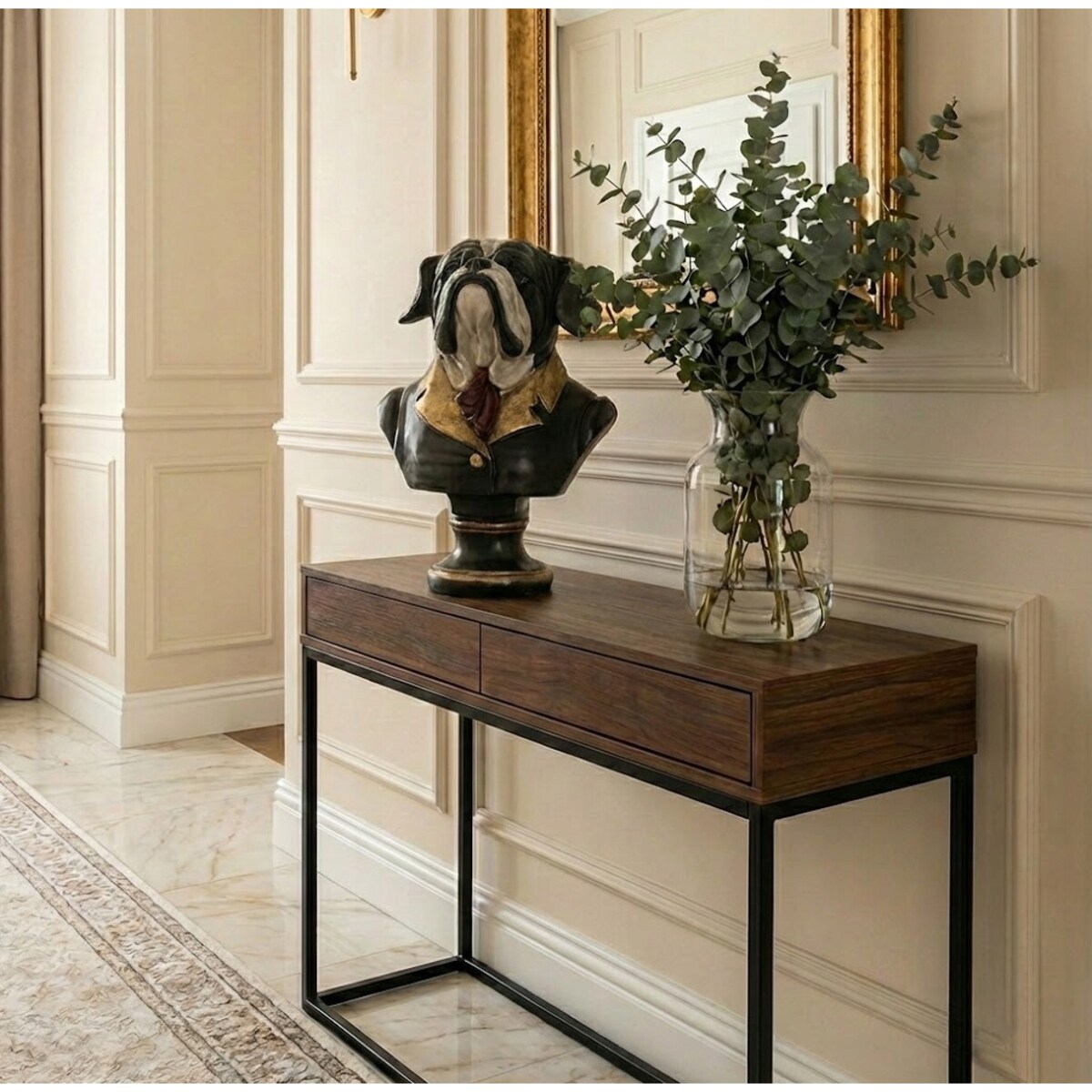 FIGURKA PSA TROFEUM PIES BULLDOG DUŻA DEKORACYJNA DO SALONU DOMU NA PREZENT