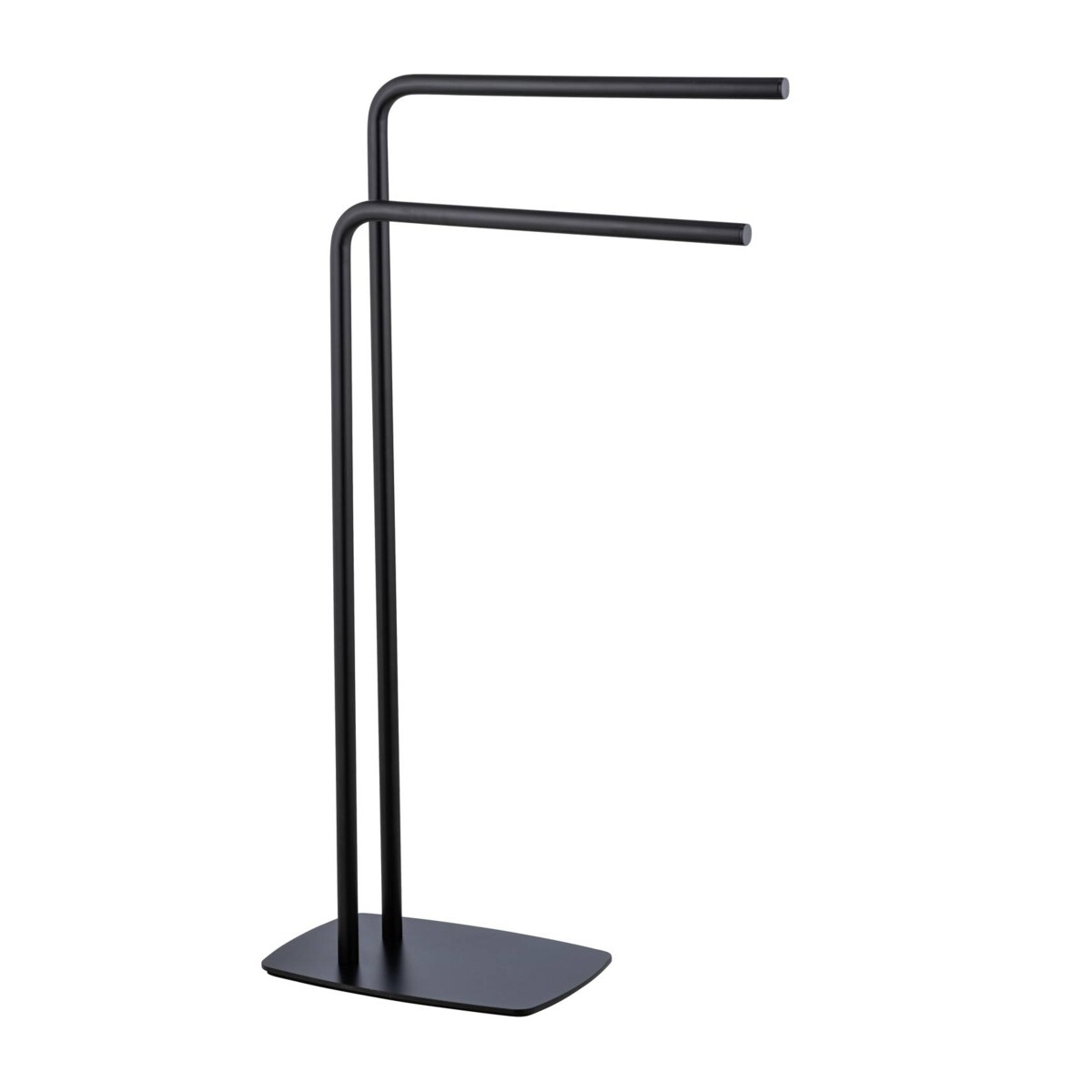 Wieszak na ręczniki z 2 szczebelkami, czarny, IRIA, WENKO