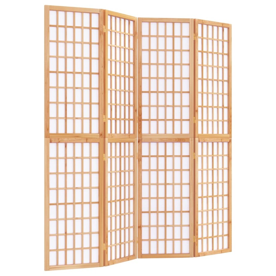 vidaXL Składany parawan 4-panelowy w stylu japońskim, 160x170 cm