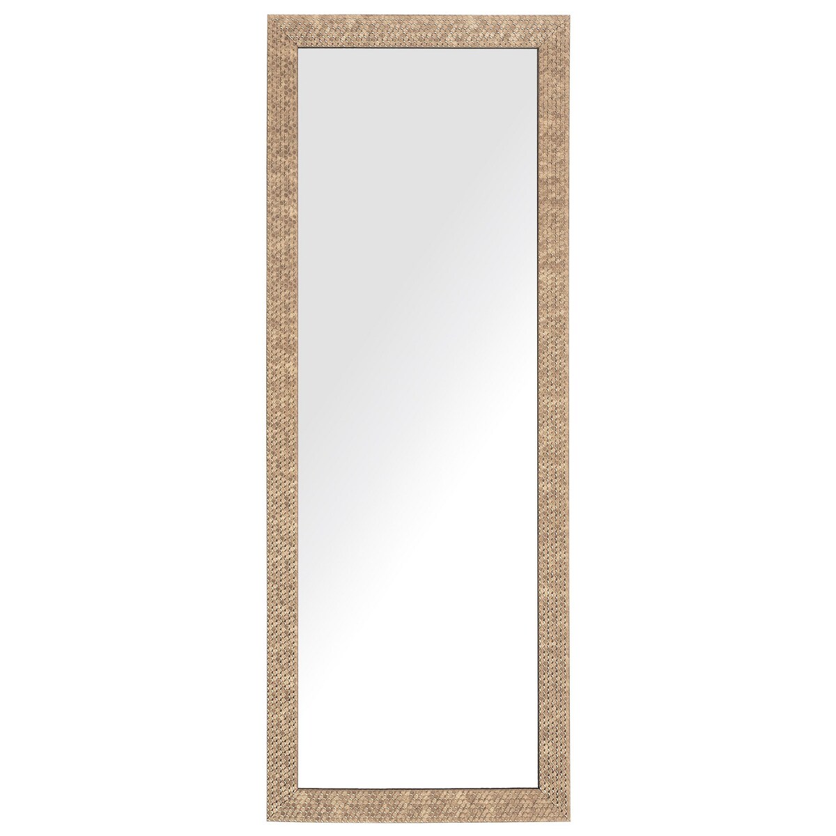 Lustro ścienne AJACCIO 50 cm 130 cm Mosiężny