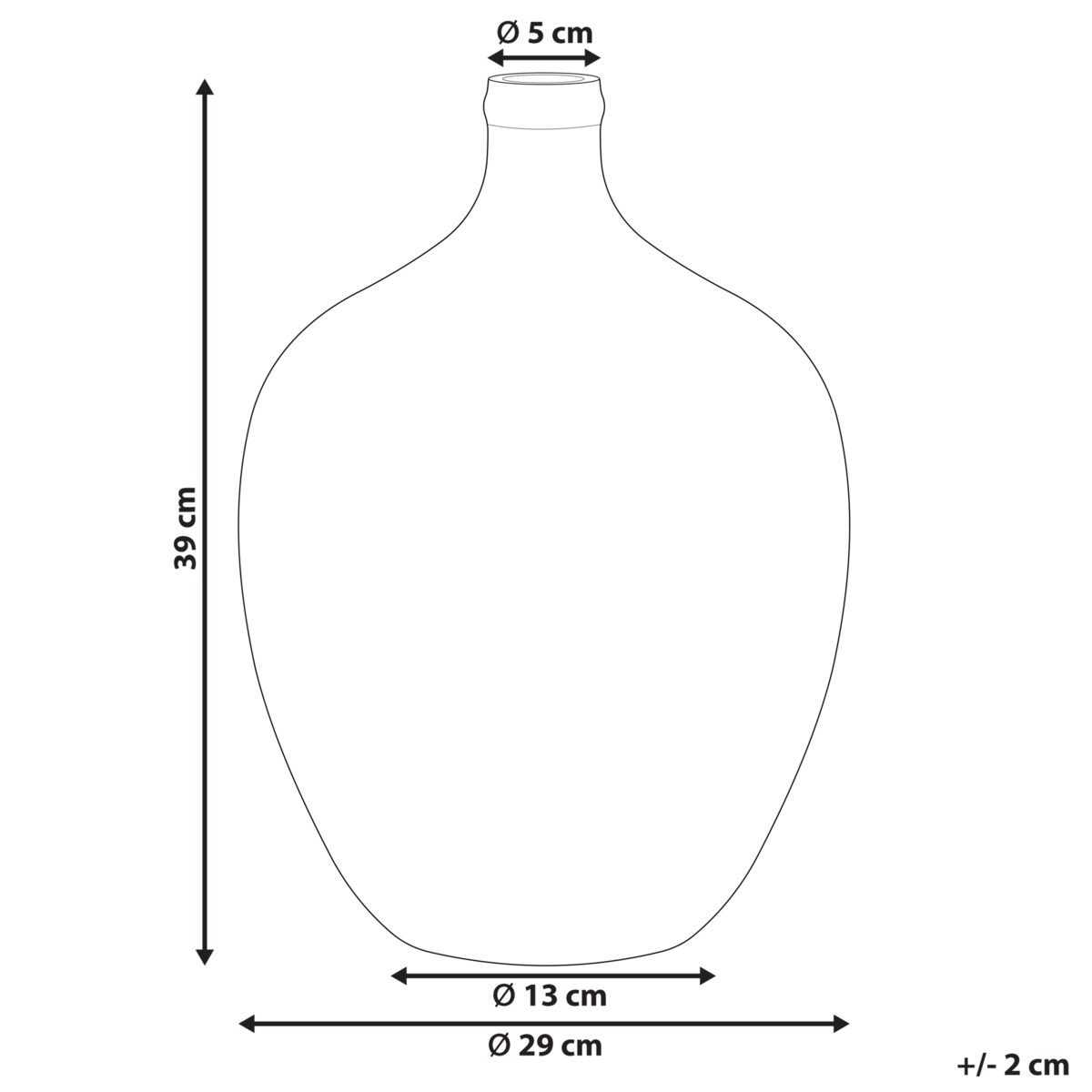 Wazon na kwiaty ROTI Szkło 39 cm Różowy