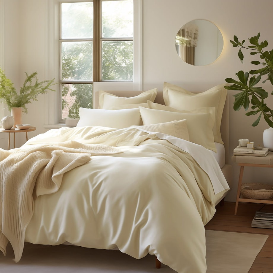 Poszewka satynowa 40x40 kolor Krem