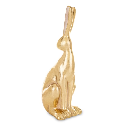 Dekoracja - złoty królik 30x10x12 cm SVELTA