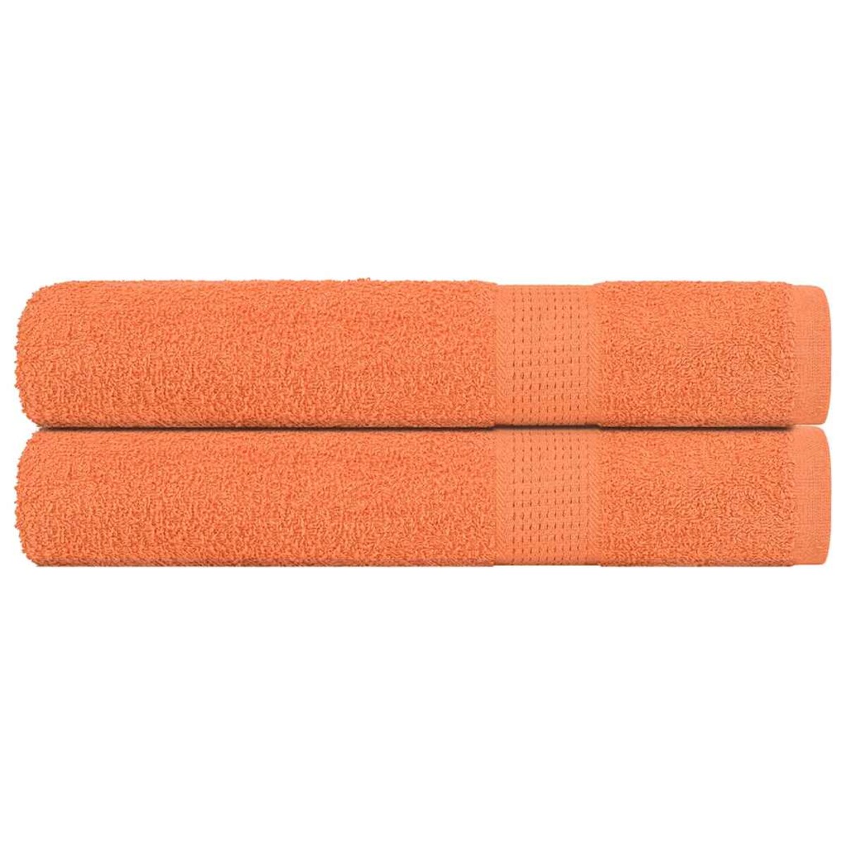 vidaXL Ręczniki do sauny, 2 szt., pomarańczowe, 80x200 cm, bawełna