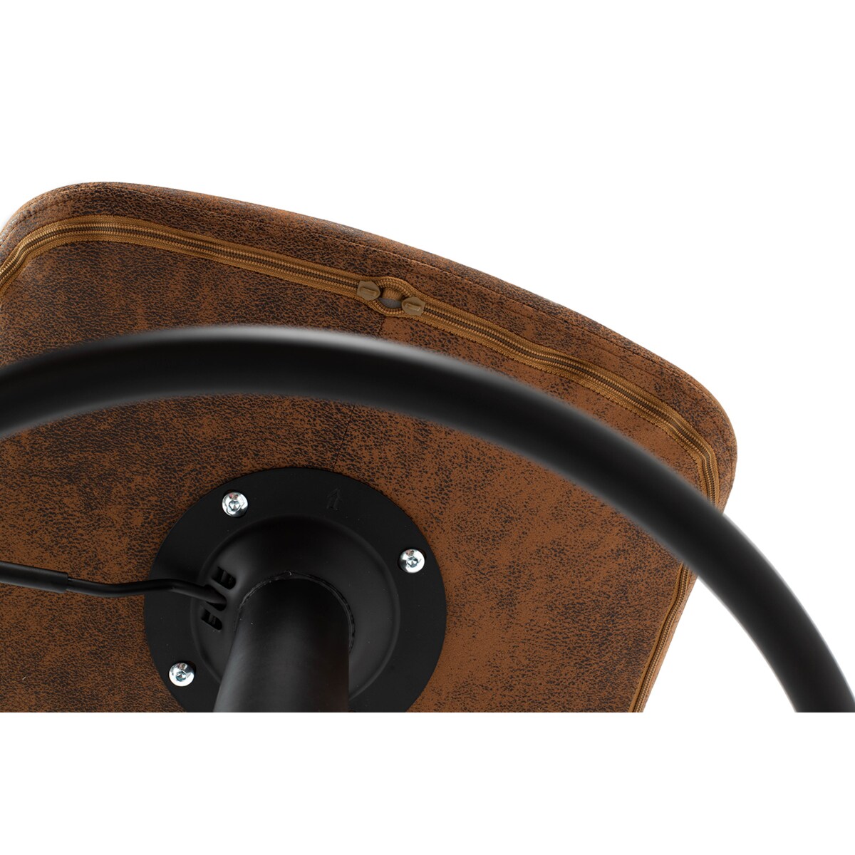 Krzesło regulowane Stor Pu KH010100942 z oparciem brązowe