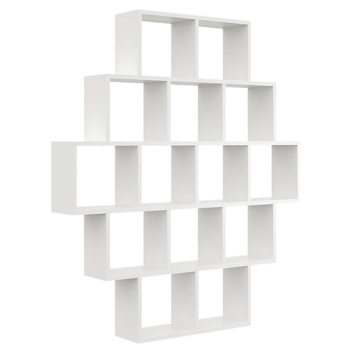 Biały regał otwarty wiszący lub stojący - Naviso