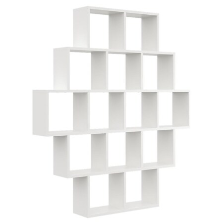 Biały regał otwarty wiszący lub stojący - Naviso