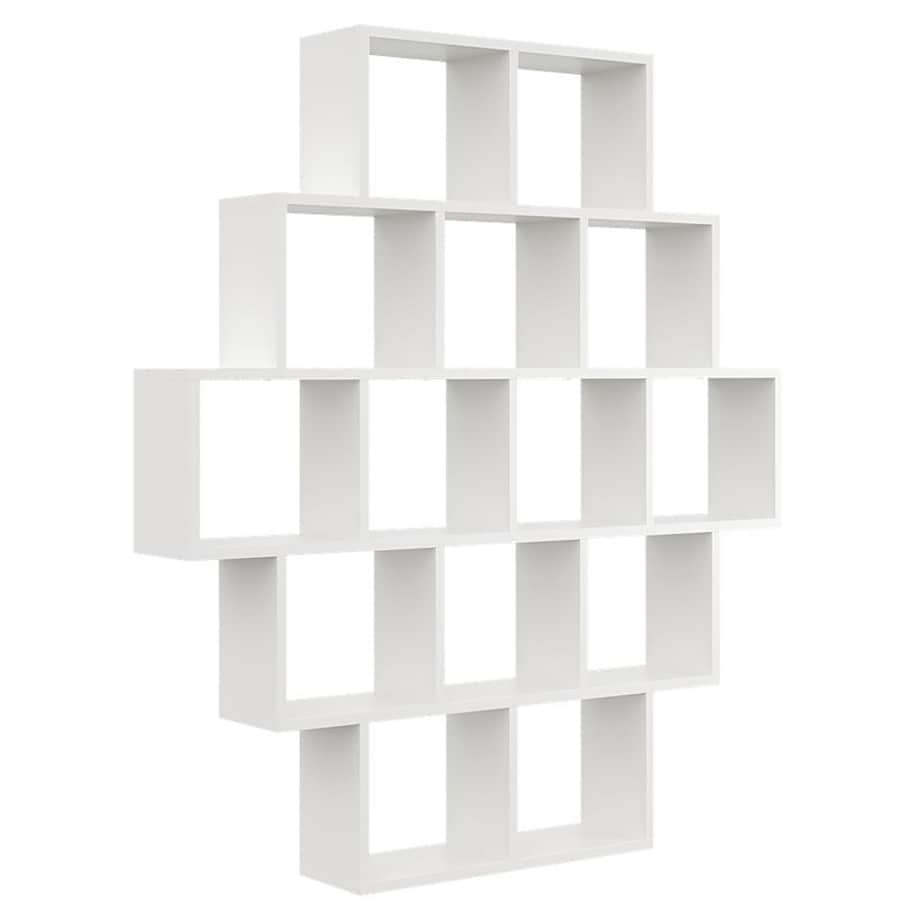 Biały regał otwarty wiszący lub stojący - Naviso