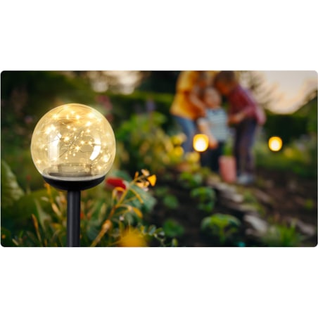 Lampa solarna ogrodowa kula led Ilumen 4szt.