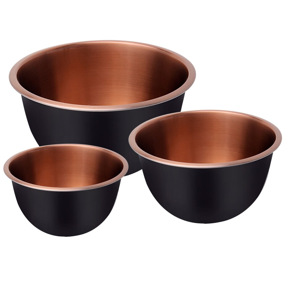 Zestaw 3 misek stalowych miski kuchenne KLAUSBERG