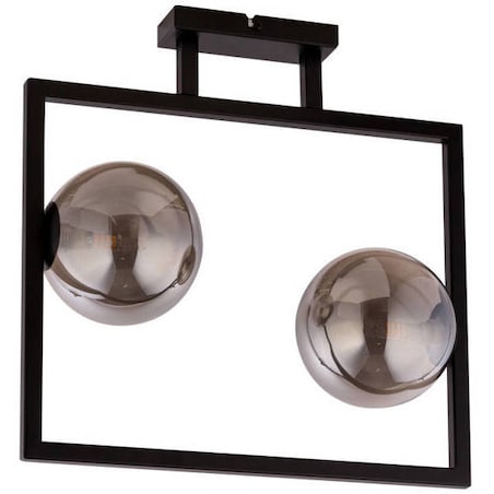 Modernistyczna LAMPA sufitowa COSMIC 32127 Sigma metalowa OPRAWA loftowa ramka szklane kule czarne przydymione