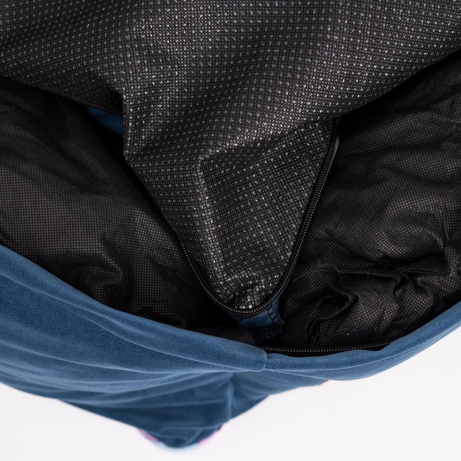 Kanapa ortopedyczna welurowa "Psychofanka" - Rozmiar: L