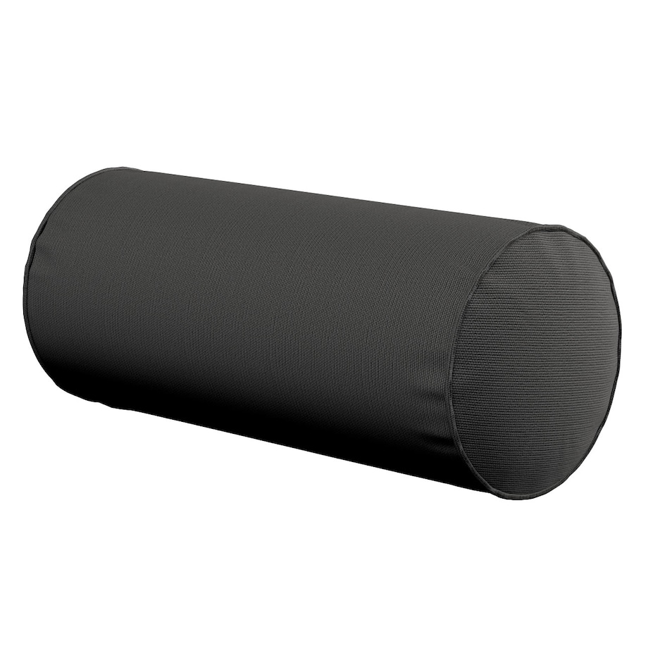 Poduszka wałek prosty, shadow grey (grafitowy), Ø16 x 40 cm, Cotton Panama