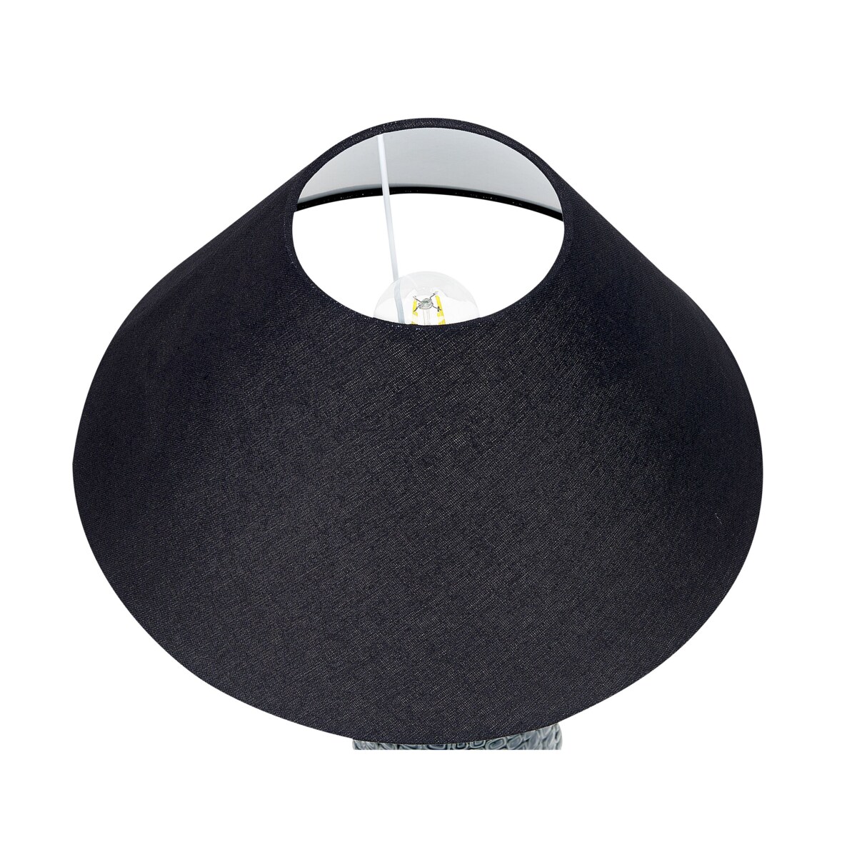 Lampa stołowa ceramiczna ciemnoniebieski z czarnym MATINA