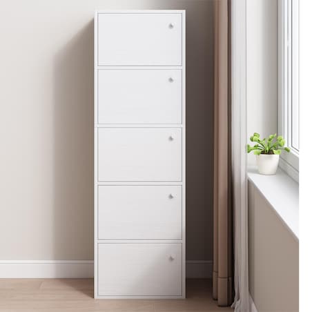 Nowoczesna pojemna komoda szafka duża biała skandynawski loft retro