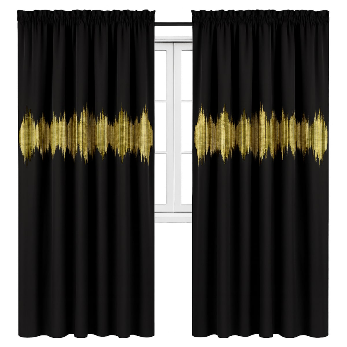 zasłona welurowa ecg gold 140x270 cm czarny