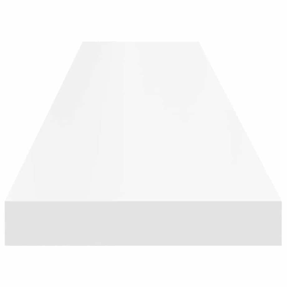 vidaXL Półka ścienna, biała, 120x23,5x3,8 cm, MDF