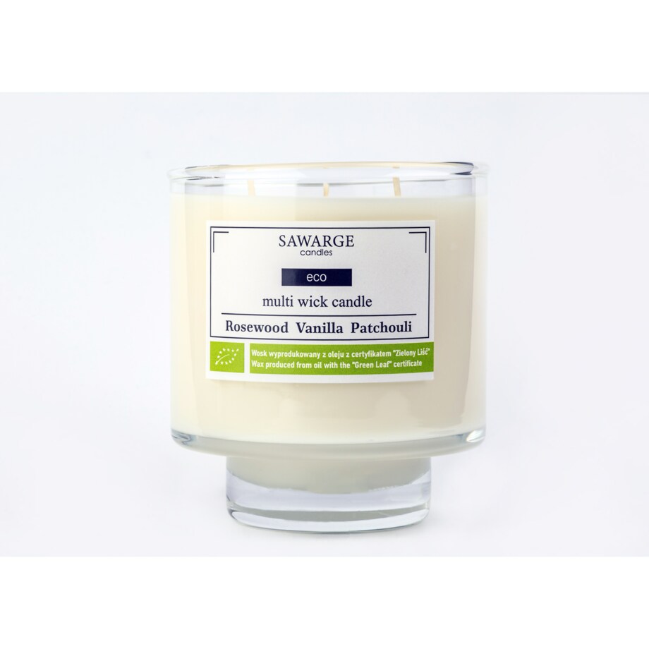 Ekologiczna Świeca Zapachowa Sojowa /50h/Rosewood Vanilla Patchouli 450g
