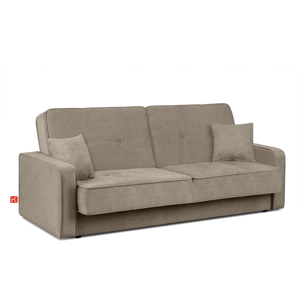 KONSIMO ORIO Sofa 3-osobowa, kolor brązowy