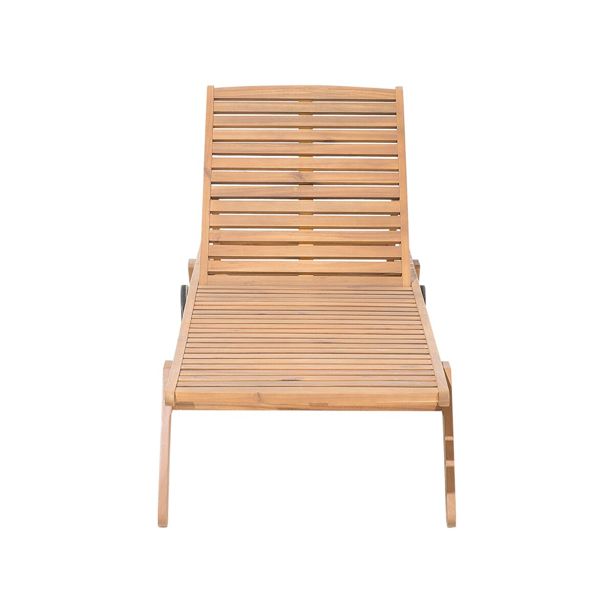 Leżak ogrodowy z poduszką CESANA PREMIUM Drewno akacjowe Czerwony