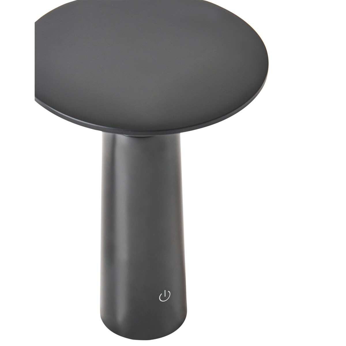 Bezprzewodowa lampa stołowa metalowa czarna LEVIRA