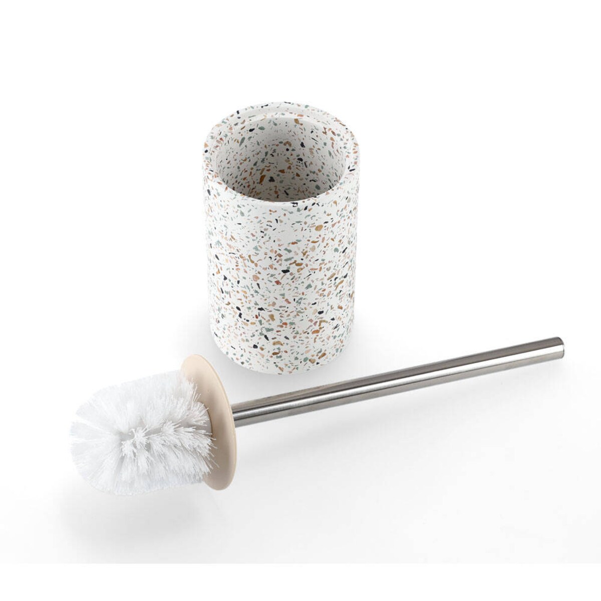 Szczotka WC z cementowym pojemnikiem TERRAZZO, Ø 10,3 cm