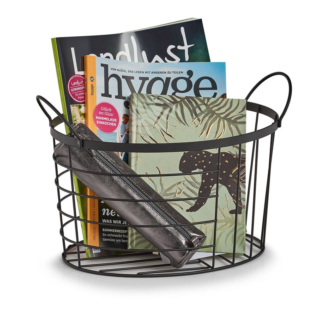 Koszyk metalowy, 35 x 23,5 x 23 cm, ZELLER