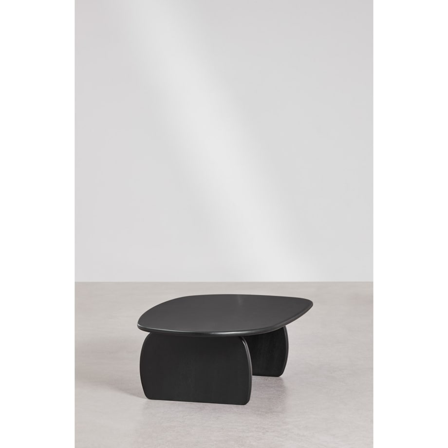 Stolik kawowy owalny 110x70 cm z drewna mango Agathe