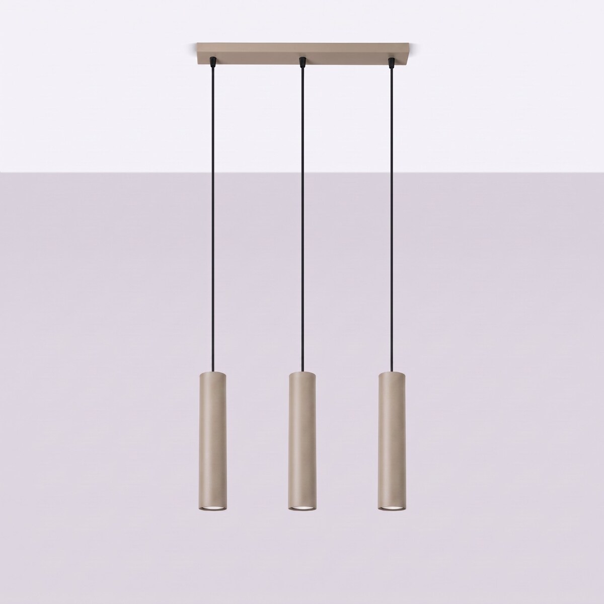 Lampa wisząca LAGOS 3L taupe
