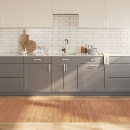 vidaXL Dywan prostokątny, naturalny, 100x400 cm, bambusowy