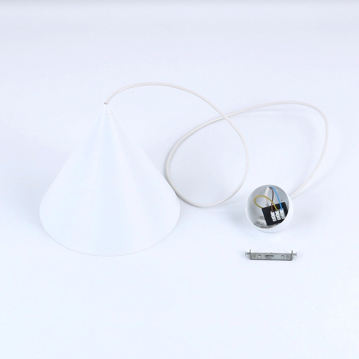 Lampa wisząca biała TK Lighting CONO WHITE 10008 E27 regulowana 160 cm minimalistyczna do salonu kuchni