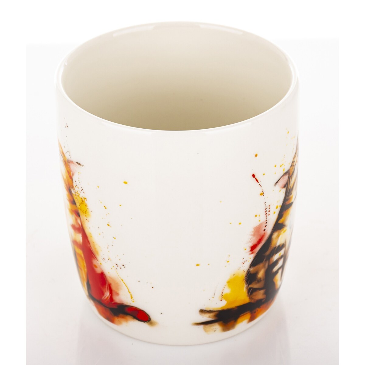 Kubek porcelanowy 350 ml koty 9x12,5x8,5 cm GATTI