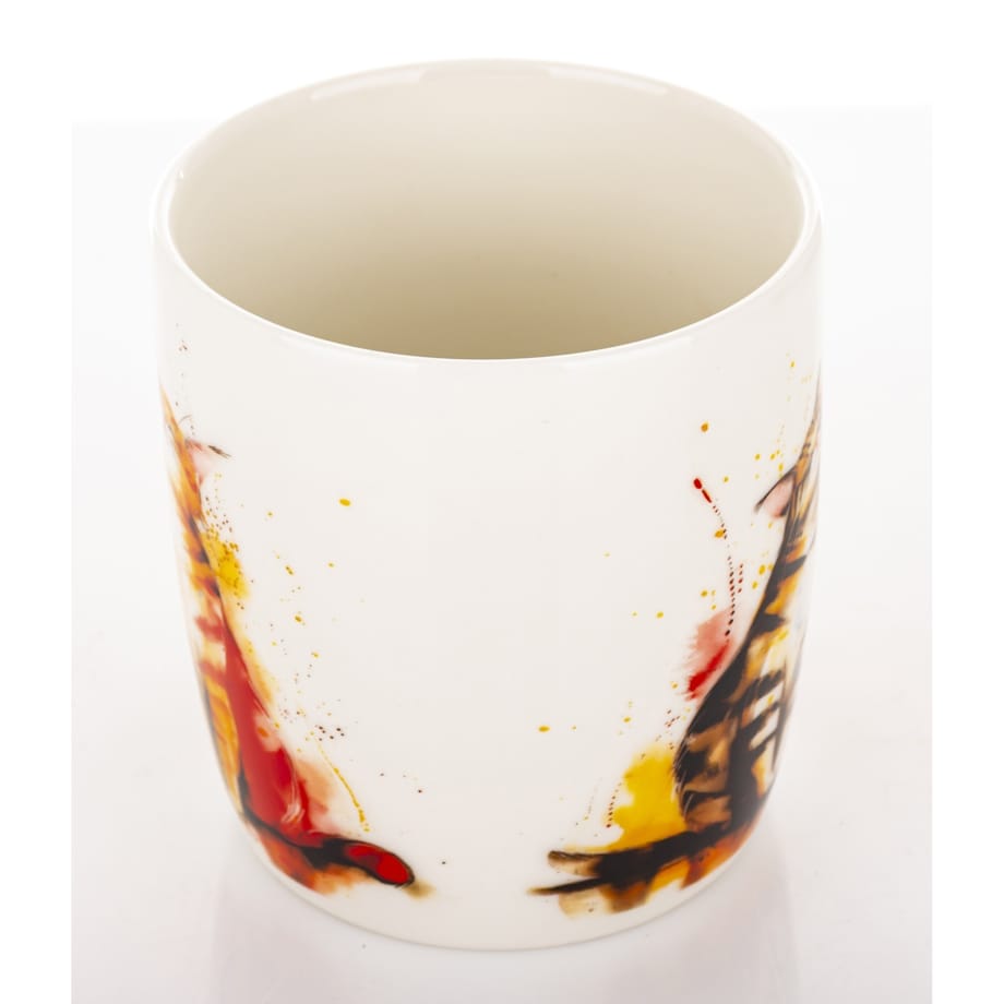 Kubek porcelanowy 350 ml koty 9x12,5x8,5 cm GATTI
