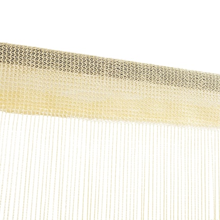 vidaXL Zasłony sznurkowe, 2 sztuki, 140 x 250 cm, kremowe