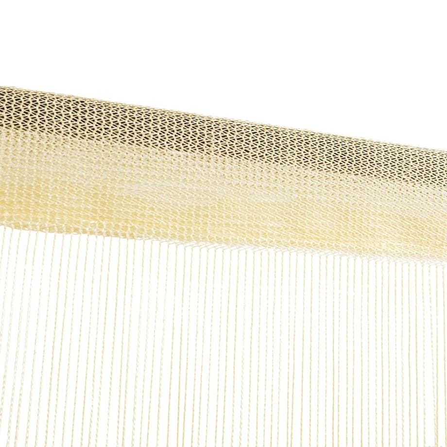 vidaXL Zasłony sznurkowe, 2 sztuki, 140 x 250 cm, kremowe