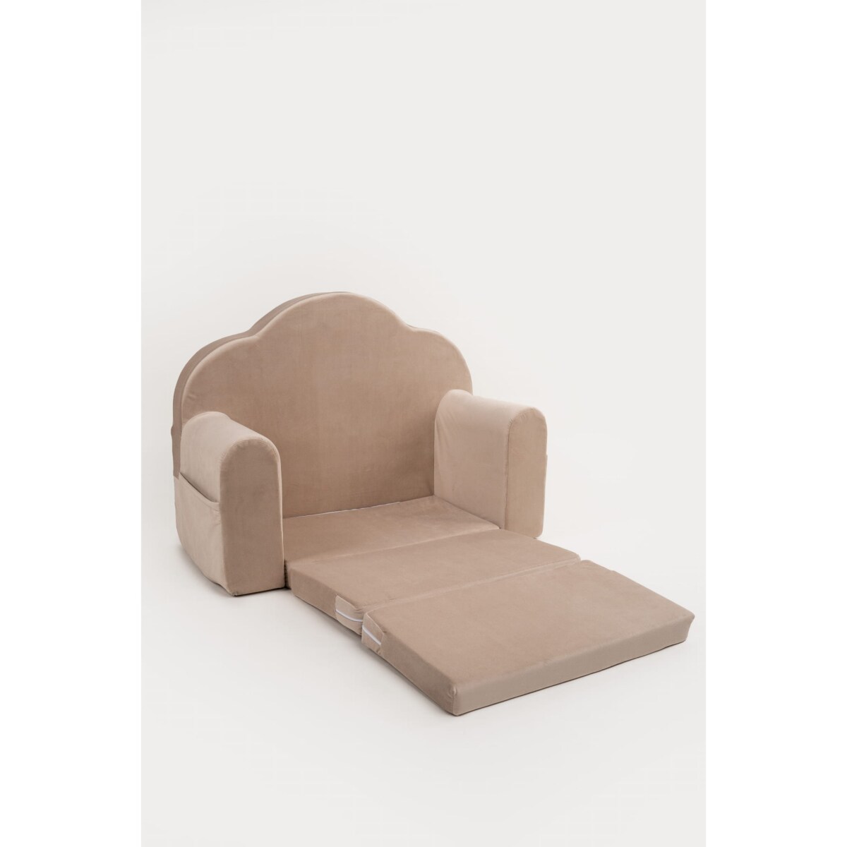 Fotelik piankowy rozkładany - beżowy