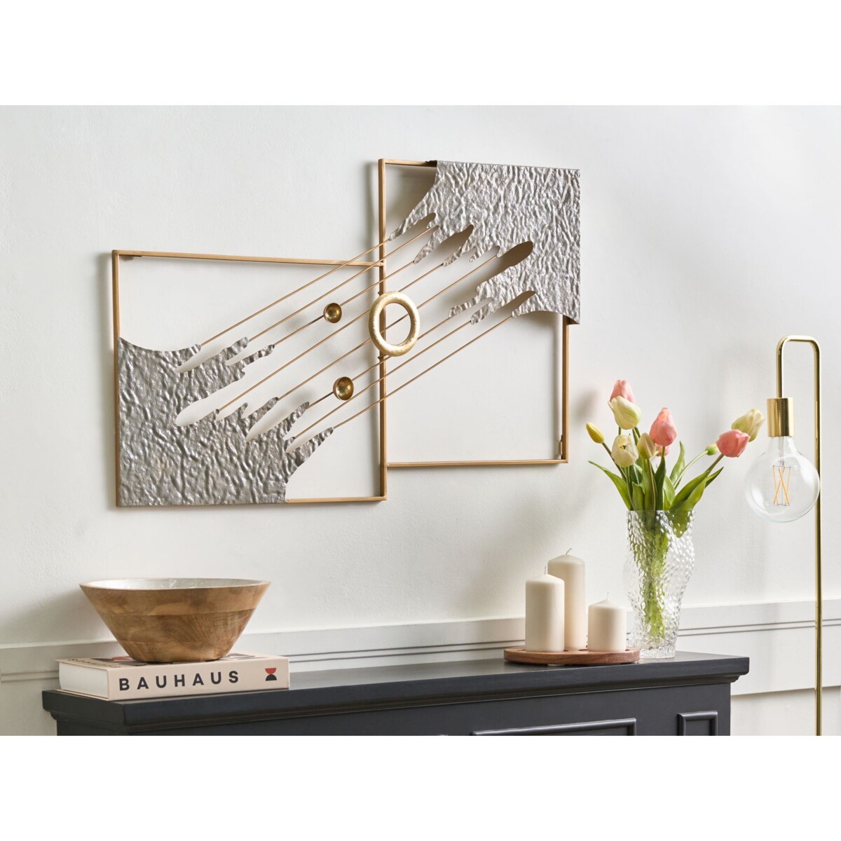 Dekoracja ścienna SKERRIES Metal 45 cm