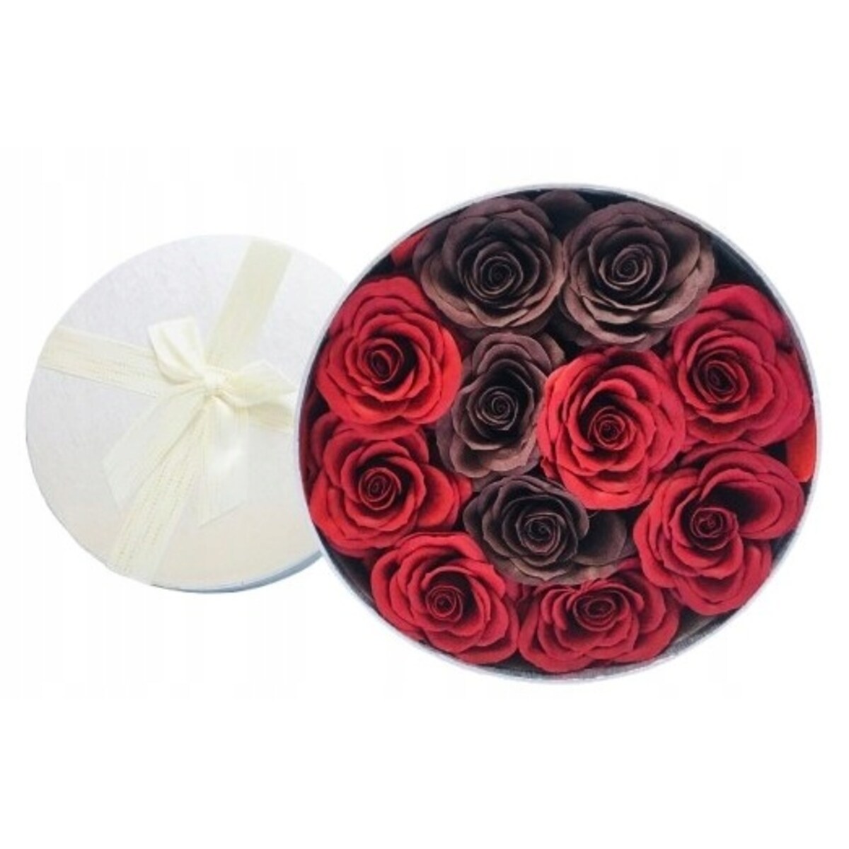 DZIEŃ MAMY FLOWER BOX pudełko KWIATY MYDLANE róża bukiet urodziny prezent