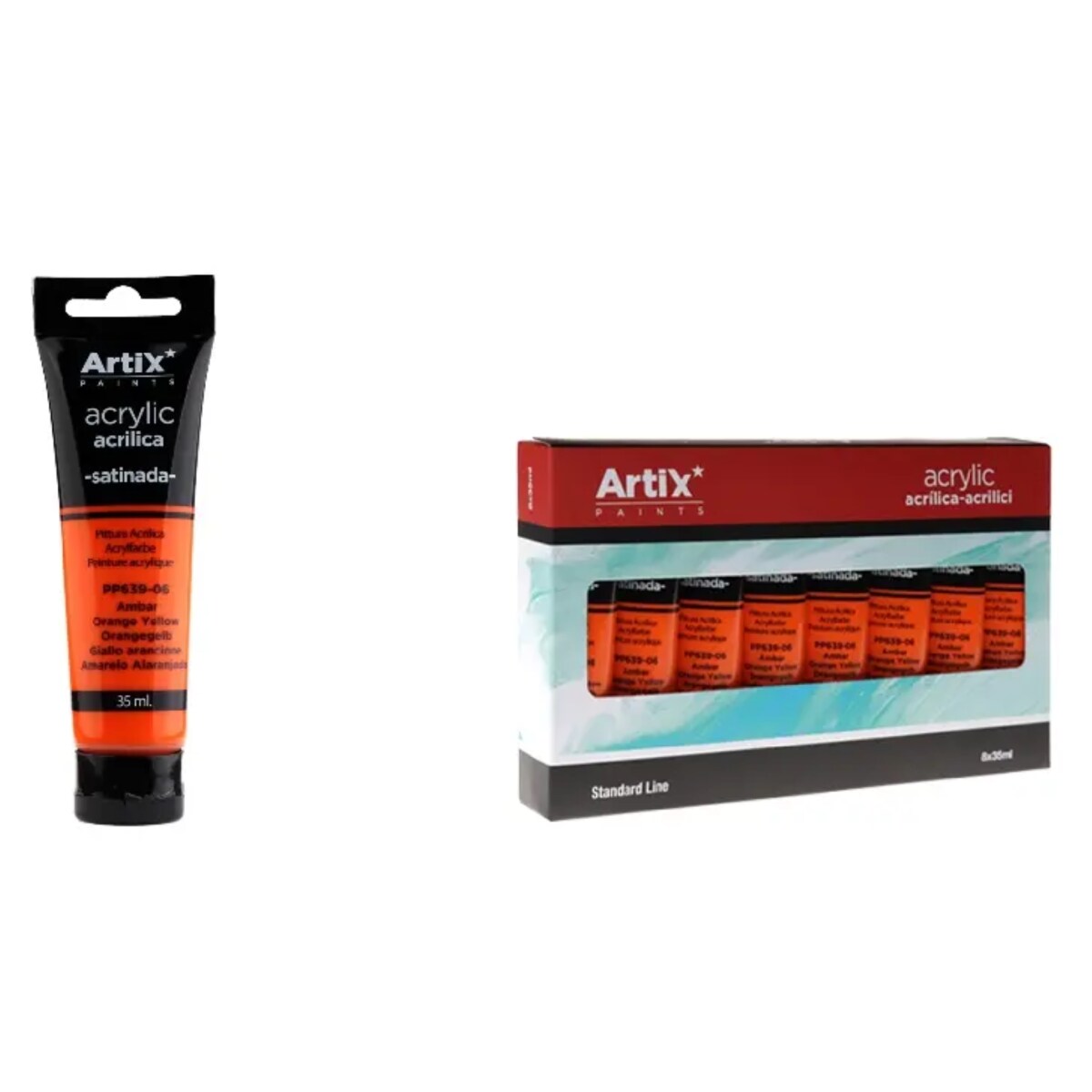 farba akrylowa orange yellow artix pp639-06, 35ml