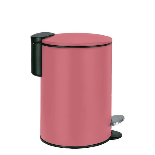 Kleine Wolke Silence Kosz łazienkowy różowy wkład/ciche zamykanie 3 litry