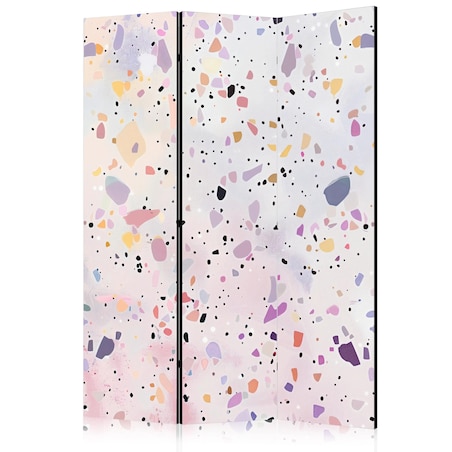 Parawan jednostronny Tła i desenie 135x172 cm 3-częściowy wielokolorowy