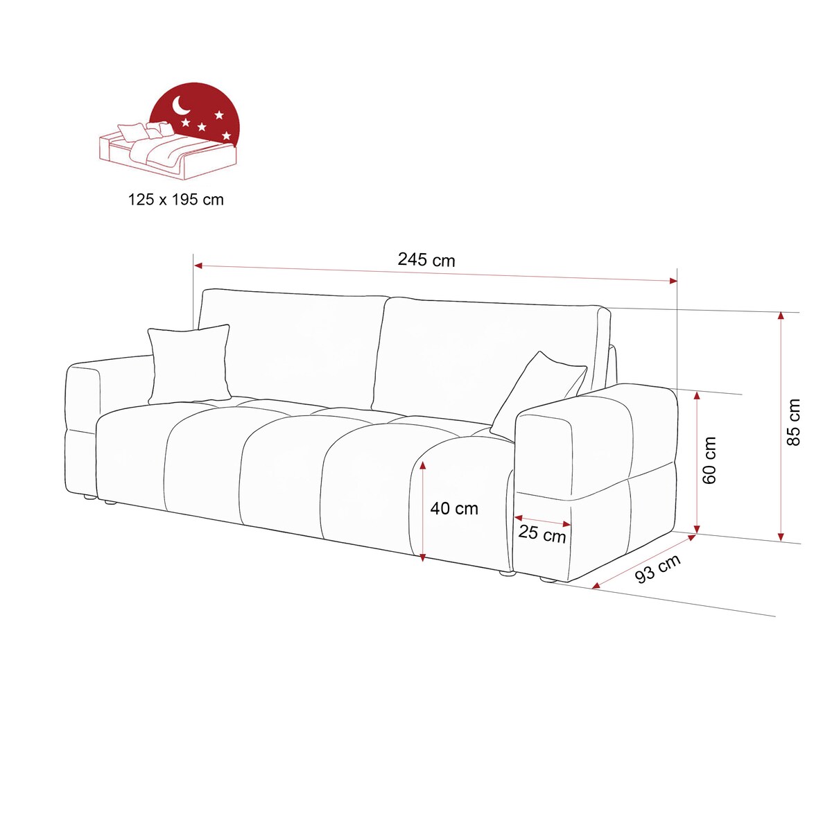 Narożnik SZARY tapicerowany BUENO SOFA z funkcją spania i pojemnikiem