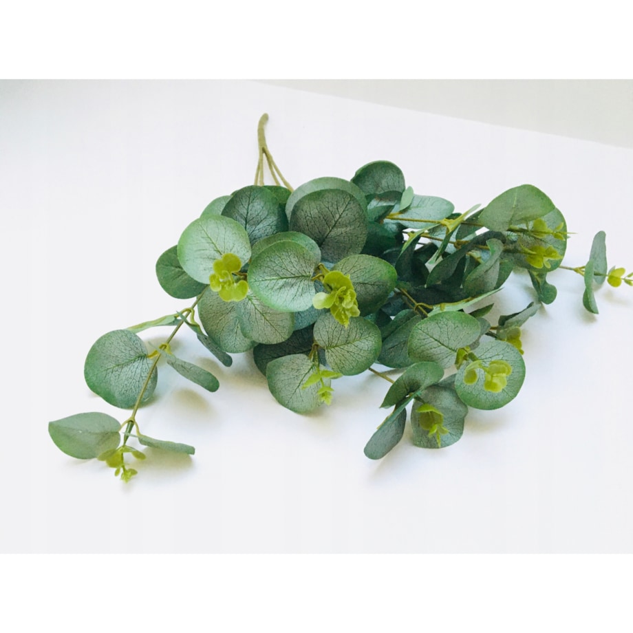 LIŚĆ GAŁĄZKA eukaliptus dodatek do stroika wiązanki dekoracja sztuczna pik