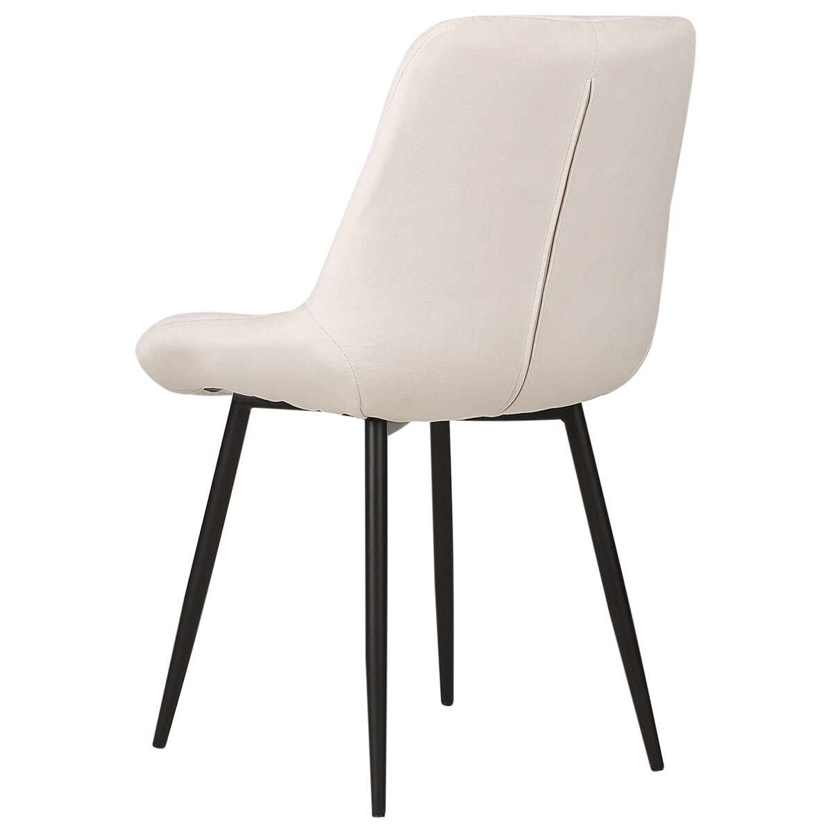 Krzesło do jadalni Zestaw 2 Welur Złamana biel MELROSE