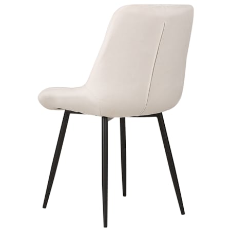 Krzesło do jadalni Zestaw 2 Welur Złamana biel MELROSE