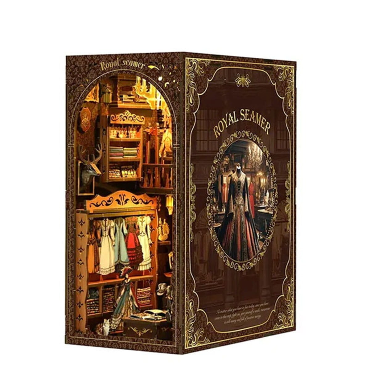 Miniaturowy domek Book Nook - Królewski krawiec