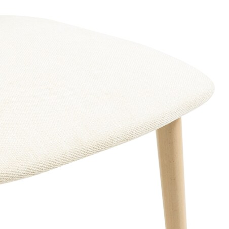 Krzesło drewniane do jadalni 80x45x45 cm jasnobeżowe/dąb sonoma OLBIA-V