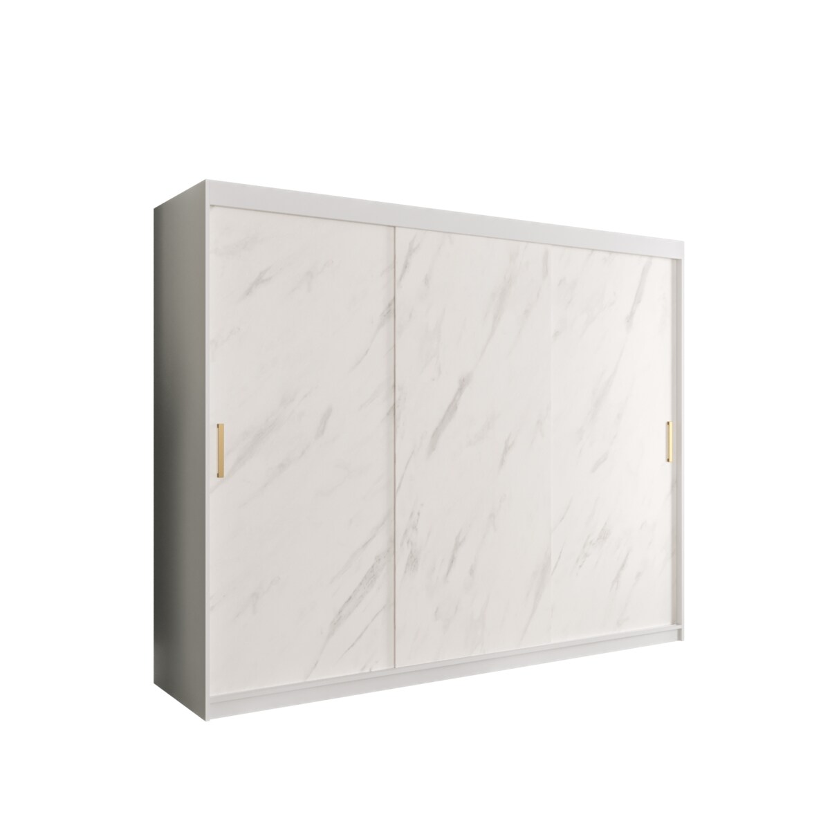 Szafa przesuwna Garderoba MARMUR T 250 gł. 62 biały