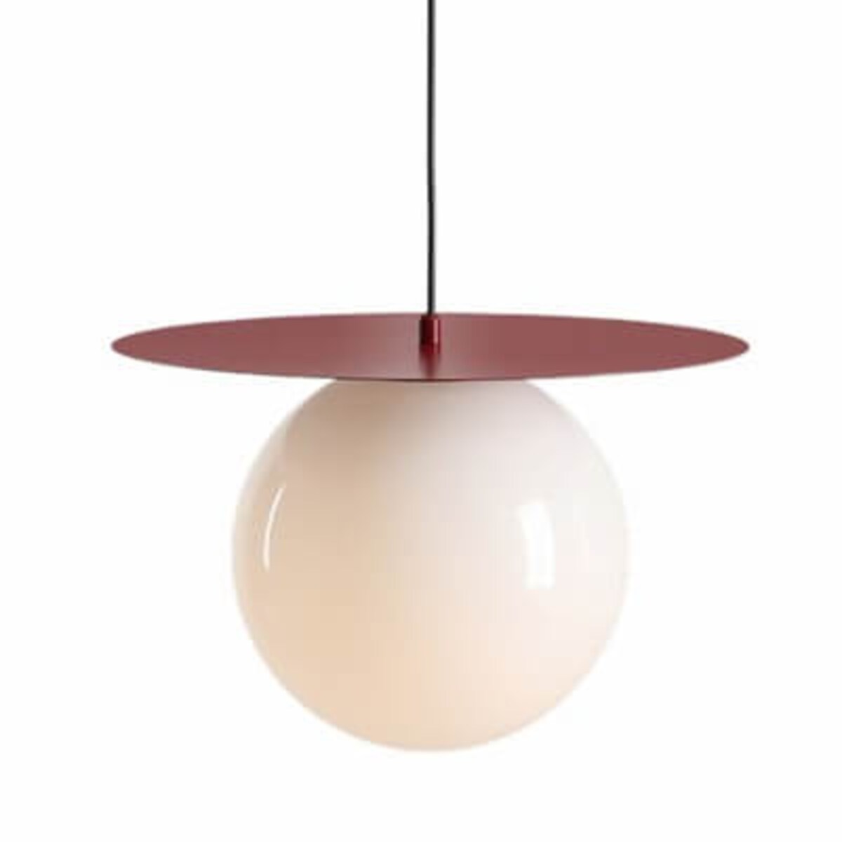 Szklana lampa molekułowa Loop 1125G15_L Aldex zwieszana czerwony